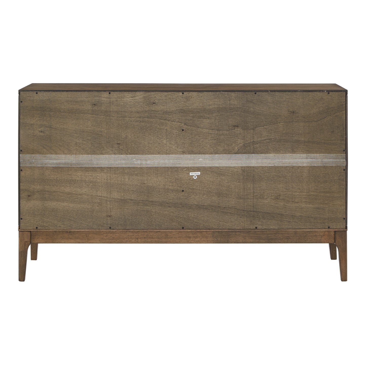 Walnut Finish 6-Drawer Dresser