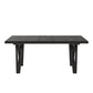 Wood Finish 72"-90" Extendable Dining Table - Black Oak