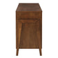 Wood 6-Drawer Dresser - Brown Finish