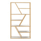 Geometric Gold Finish Powder Coat Metal Bookcase