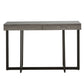 Wood Finish Sofa Table with Two Drawers - Gray Finish