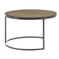 Faux Stingray Round Nesting Coffee Table