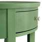 1-Drawer Oval End Table - Meadow Green