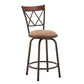 Double X-Back Wood Trim 3-Pack Adjustable Stools - Bronze Finish