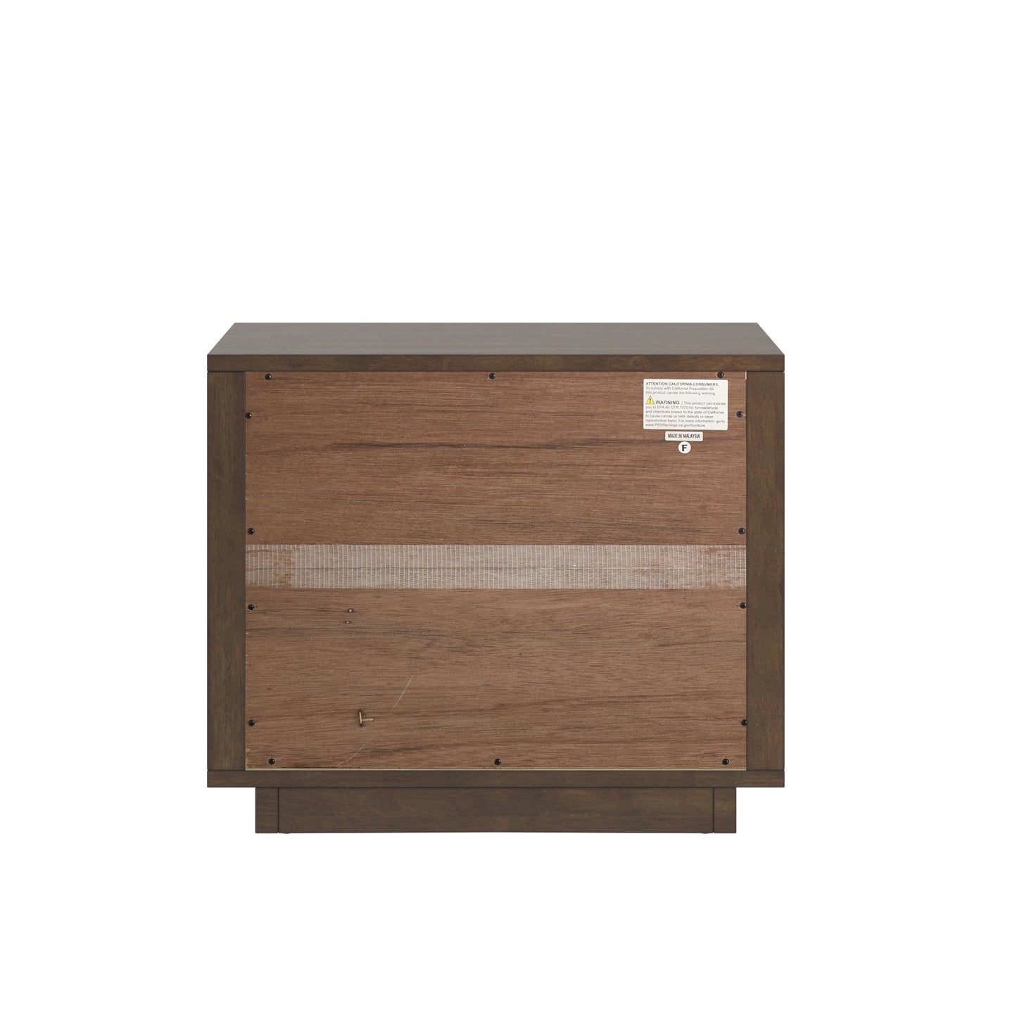 Danish-inspired Modern 1-Drawer Nightstand - Walnut Finish