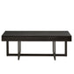 Wood Finish Tables with Drawers - Black Finish, Coffee Table Only