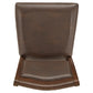 Brown Faux Leather Dining Chairs (Set of 2) - Side Chairs