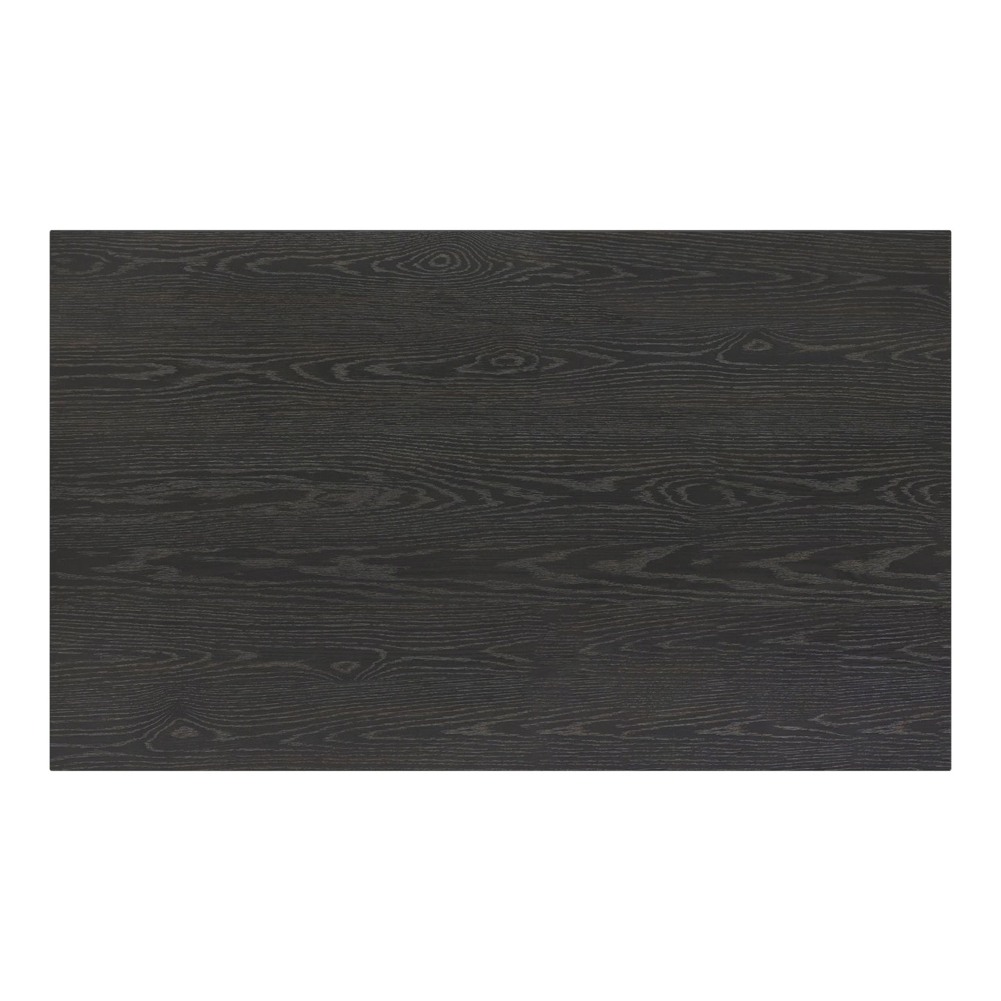 60" Wood Finish Parson Dining Table - Black Oak