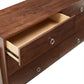 Wood 6-Drawer Dresser - Brown Finish