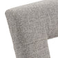 Upholstered Fabric Keyhole Dining Chairs (Set of 2) - Light Gray