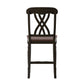 Two-Tone Counter Height Chairs (Set of 2) - Antique Black, Scroll Back