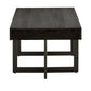 Wood Finish Tables with Drawers - Black Finish, Coffee Table Only