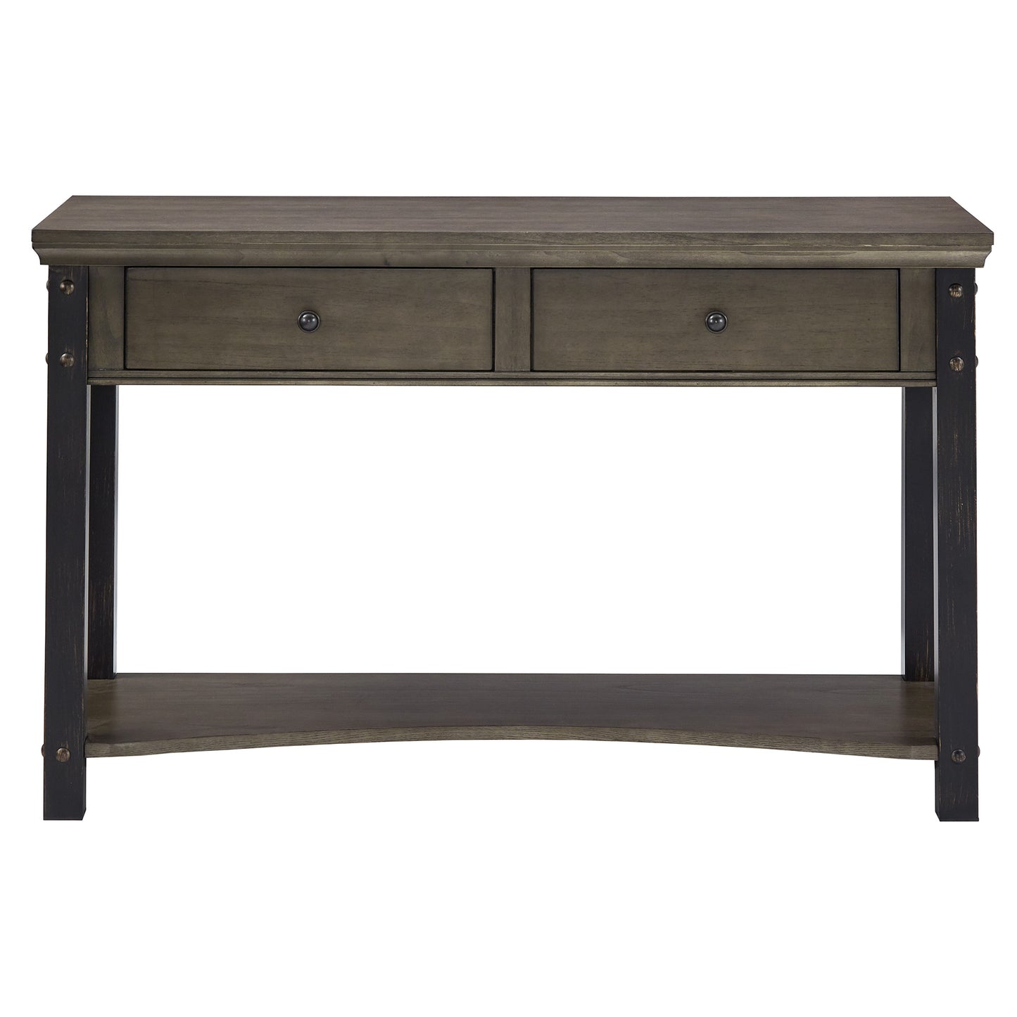 Wood Finish Sofa Table - Antique Gray