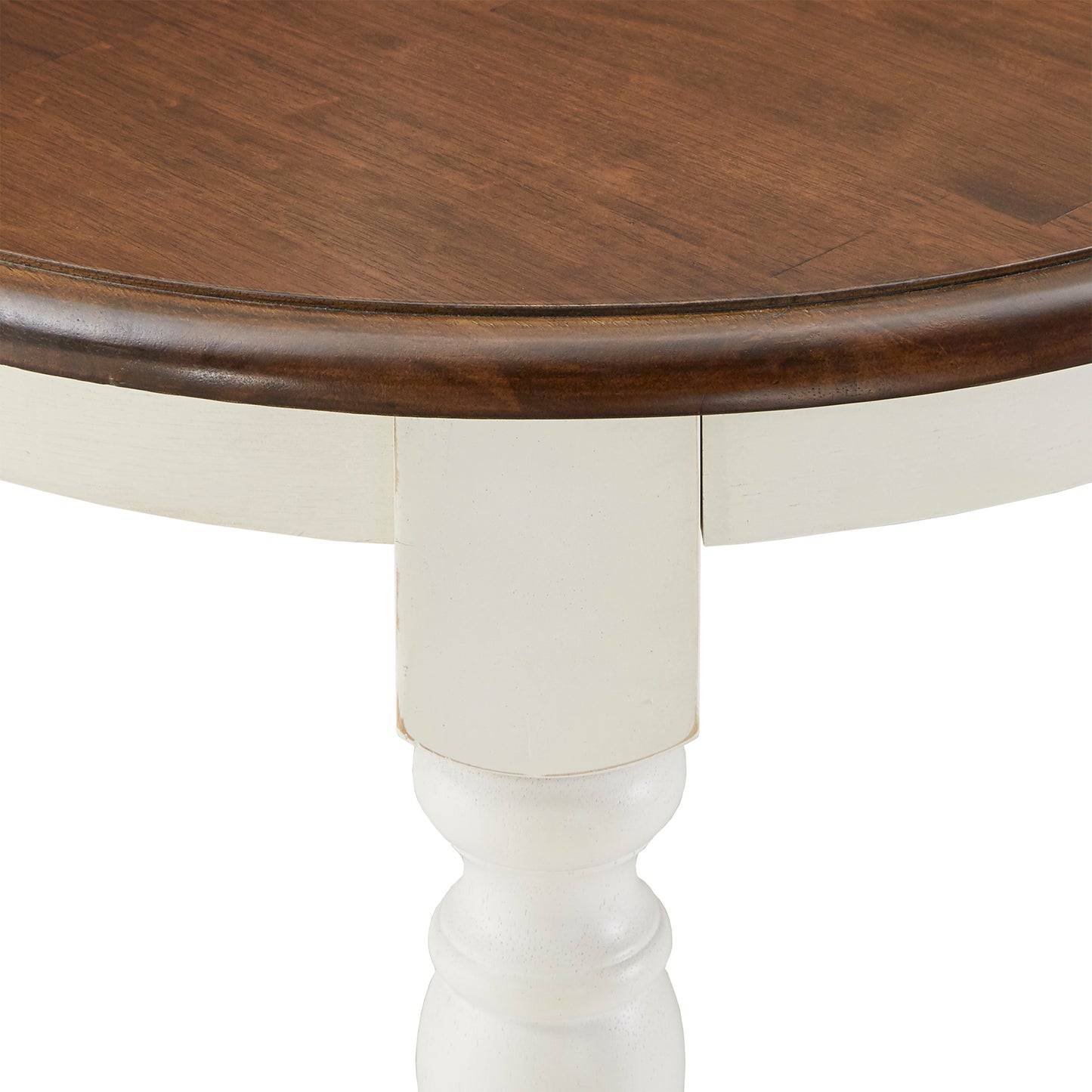 Two-Tone Extending Dining Table - Antique White