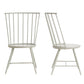 High Back Windsor Classic Dining Chairs (Set of 2) - Silver Birch