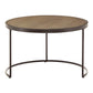 Faux Stingray Round Nesting Coffee Table