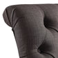 Premium Tufted Rolled Back Parsons Chairs (Set of 2) - Dark Gray Linen