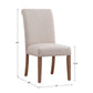 Slipcovered Rolled Back Parsons Chairs (Set of 2) - Beige, No Slipcover