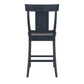 Panel Back Wood Counter Height Chairs (Set of 2) - Antique Dark Denim