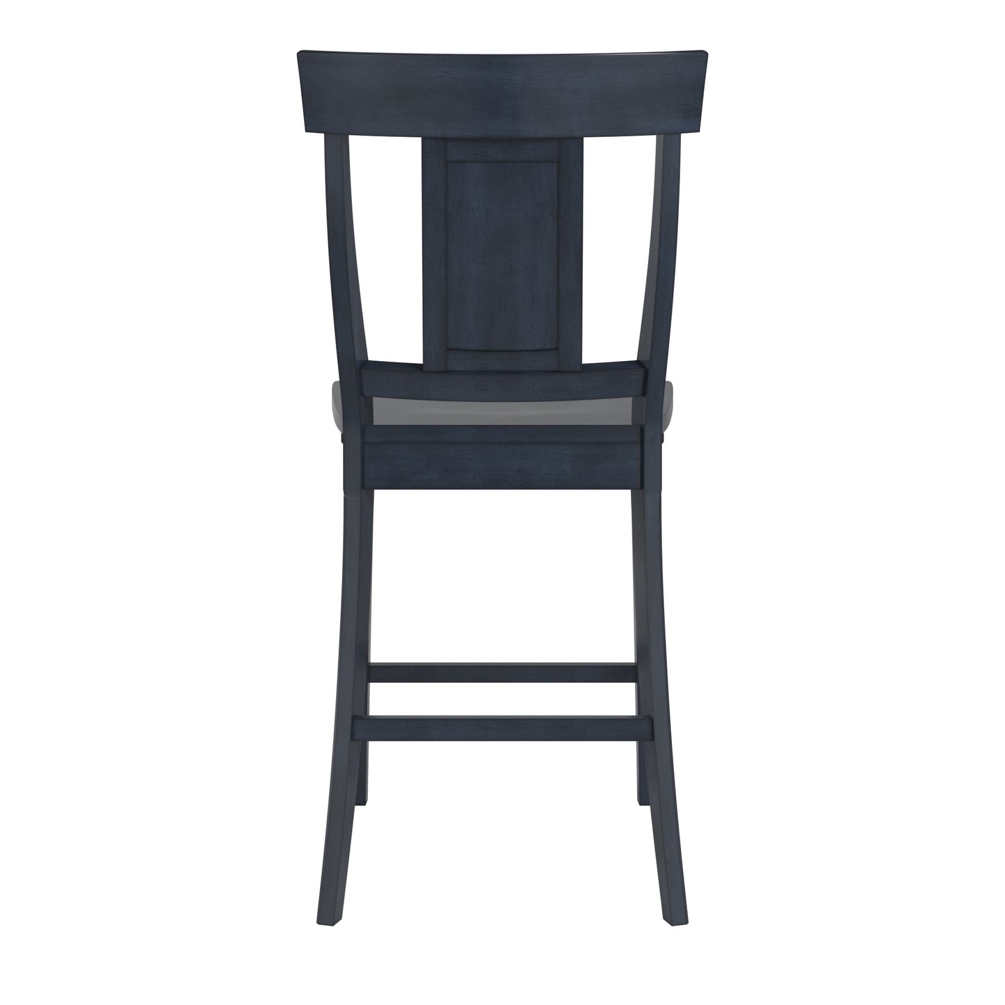 Panel Back Wood Counter Height Chairs (Set of 2) - Antique Dark Denim