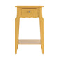 1-Drawer Wood Storage End Table - Banana Yellow