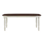 Two-Tone Extending Dining Table - Antique White