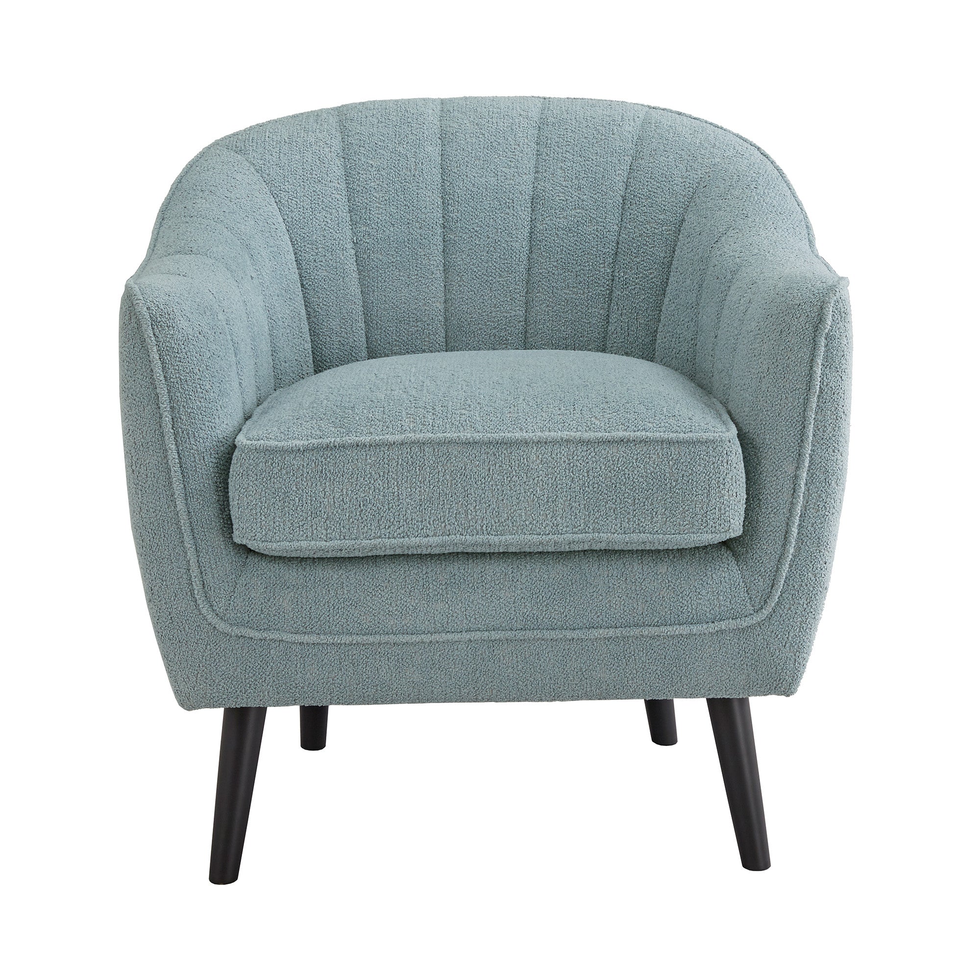 Blue mid century accent chair hot sale