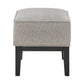 High Back Wing Lounge Chair with Footstool - Light Gray Haatharad Waava