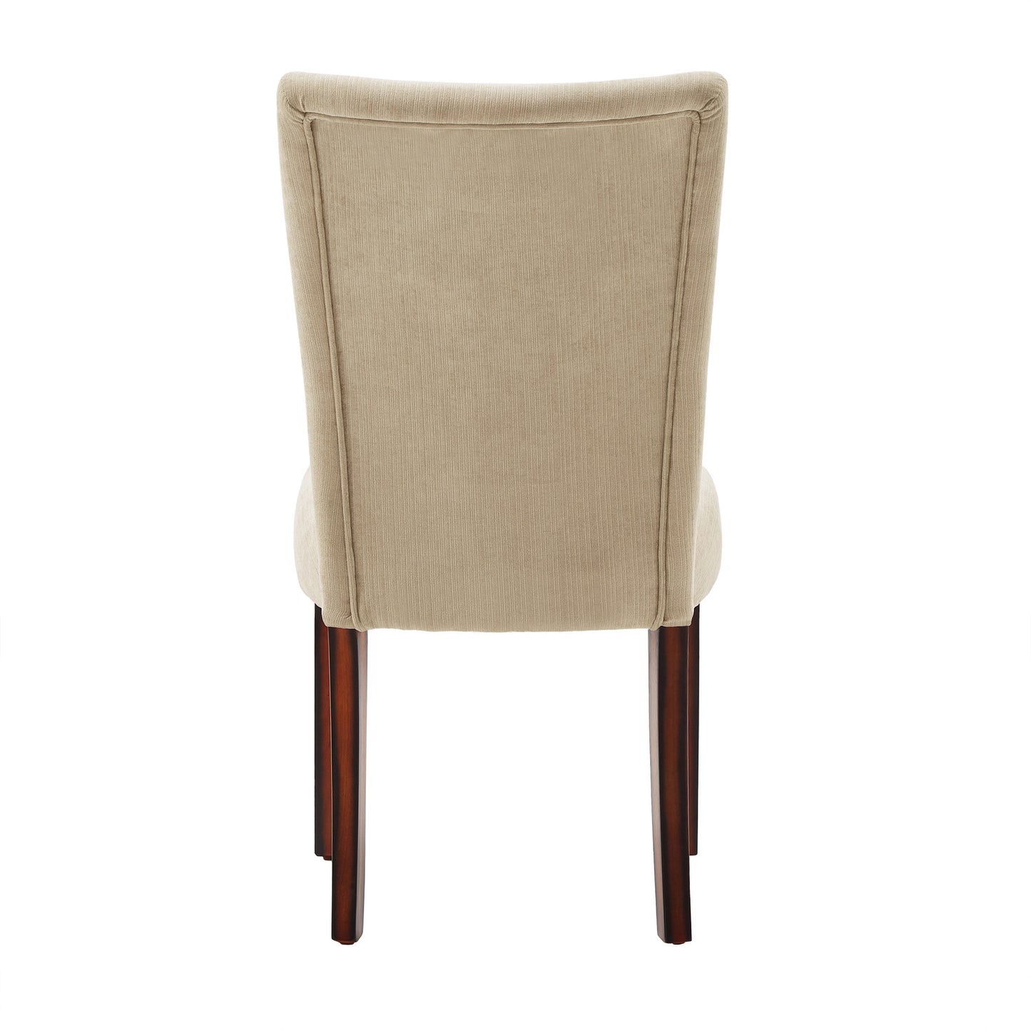 Chenille Parsons Dining Chairs (Set of 2) - Espresso Finish, Camel Chenille