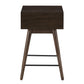 Wood 1-Drawer End Table - Dark Walnut Finish