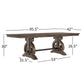 Wood Extendable Dining Set - 7-Piece Set