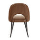 Upholstered Dining Chairs (Set of 2) - Brown PU Leather