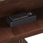 Two-Tone Rectangular End Table with USB Port - Walnut Finish