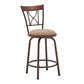 Curve X-Back Wood Trim 3-Pack Adjustable Stools - Bronze Finish