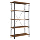 Vintage Industrial Rustic 40-inch Bookcase - Rustic Oak Finish