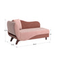 Two-Tone Dark & Light Functional Chaise With 1 Pillow - Pink