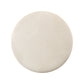 Fabric Upholstered Round Ottoman - Beige Linen