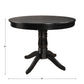 Wood Black Dining Table - Round, 42-inch