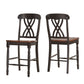 Counter Height Two-Tone Extending Dining Set - Antique Black, 5-Piece Set