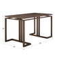 Rectangular Counter Height Dining Table - With Two Storage Cabinets