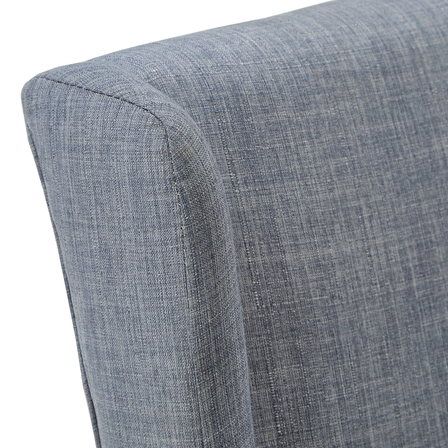 Linen Sloped Arm Hostess Chair - Blue Linen