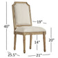 Round 5-Piece Dining Set - Beige Linen, Arched Bridge Chair Backs