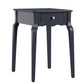 1-Drawer Wood Side Table - Black