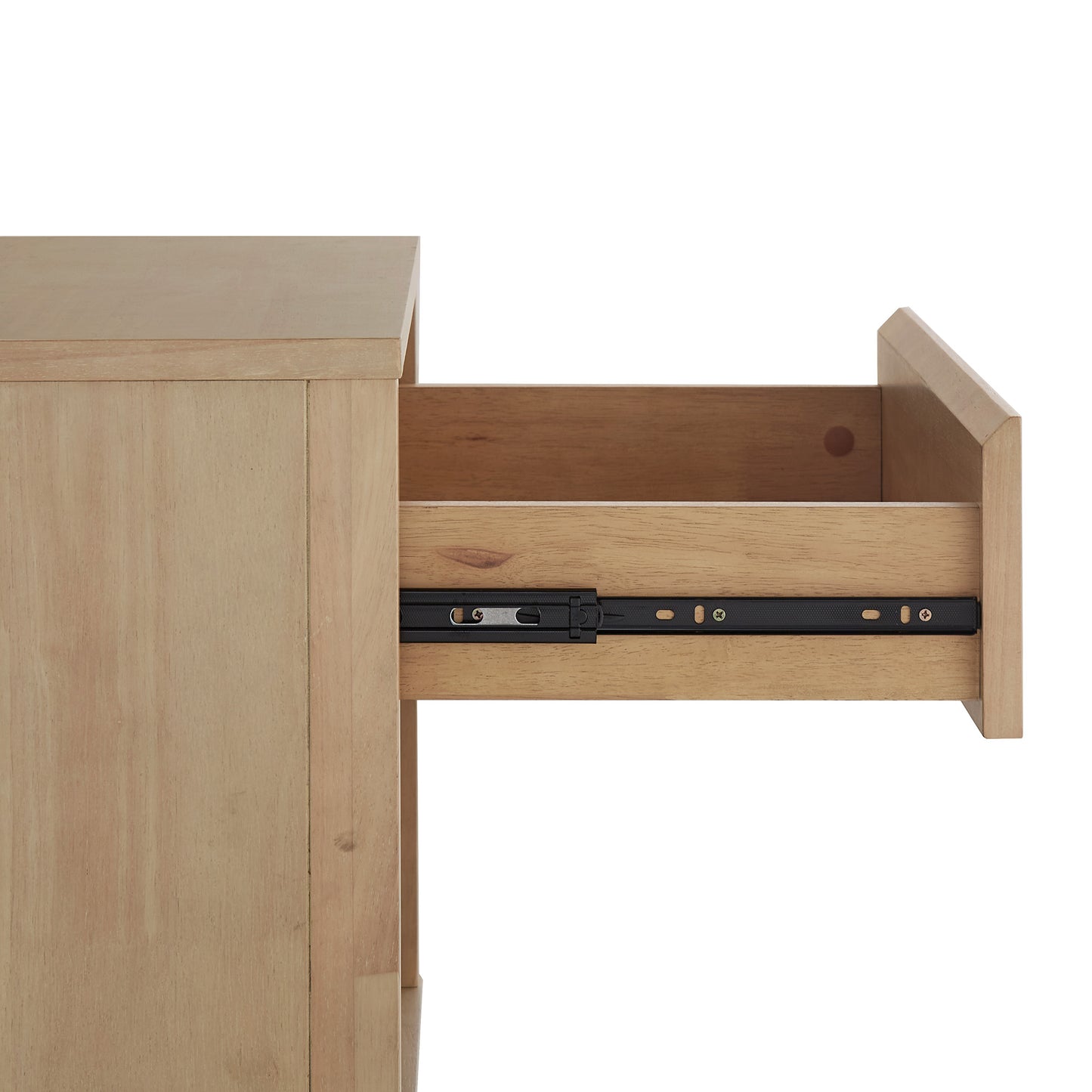 Danish-inspired Modern 1-Drawer Nightstand - Natural Finish