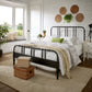 Metal Spool Bed - Black, Full (Full Size)