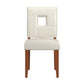 White Faux Leather Dining Chairs (Set of 2)