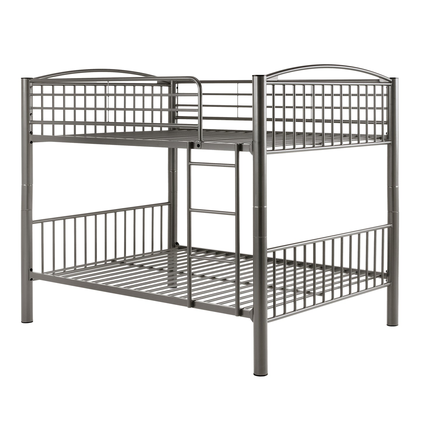 VersaFlex Metal Bunk Bed - Gray, Convertible Full over Full