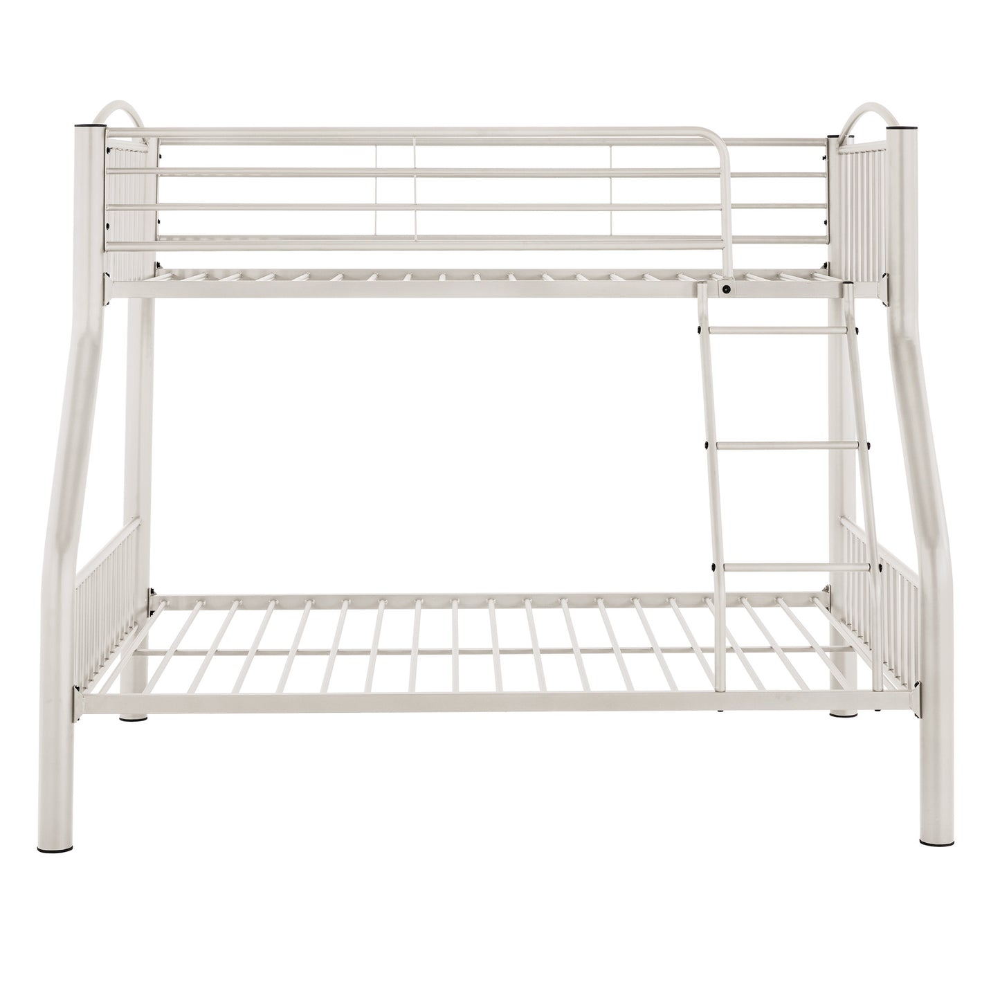 VersaFlex Metal Bunk Bed - White, Twin over Full