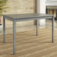 48-inch Rectangular Dining Table - Antique Gray Finish