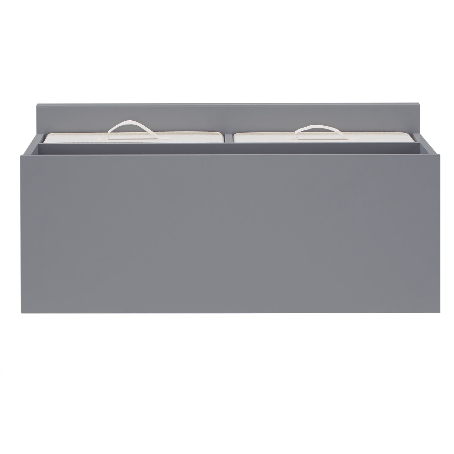 Modular Stacking Storage Bins - Frost Gray, 1 Box with 2 Drawars